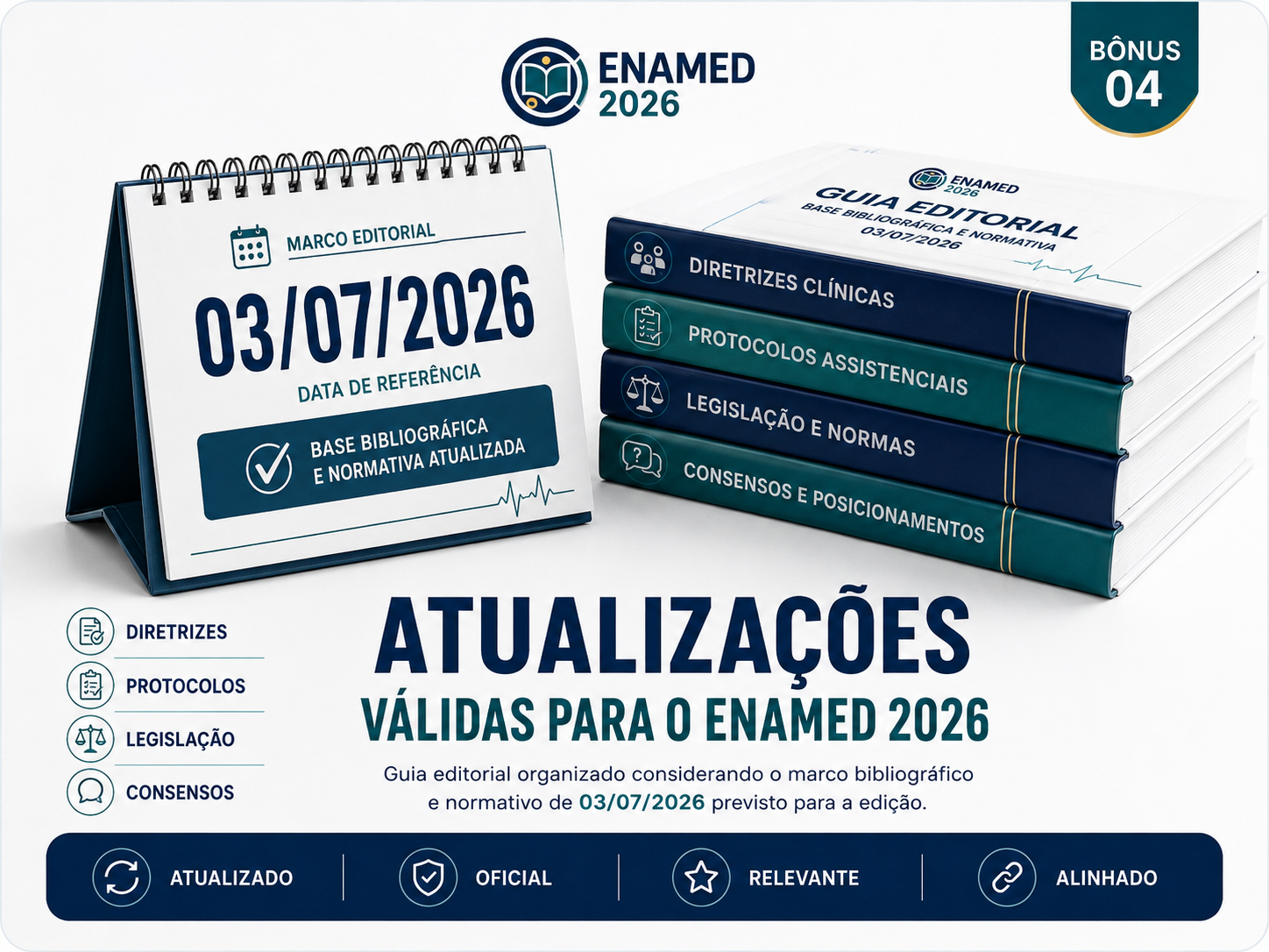 Atualizações válidas para o ENAMED 2026