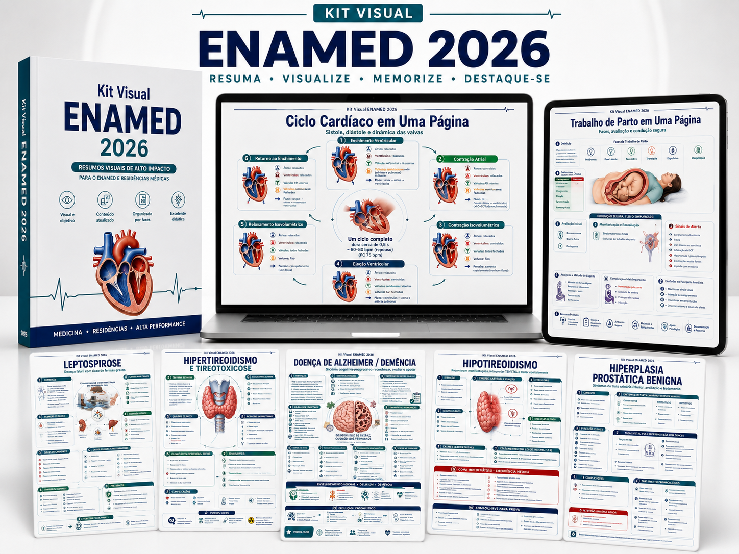 Mockup do Kit Visual ENAMED 2026